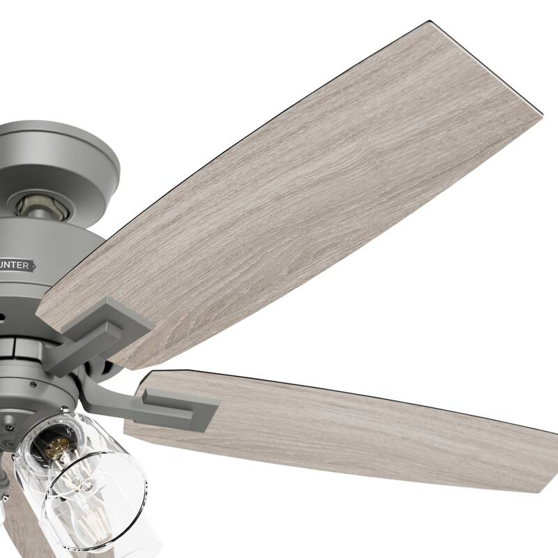 Hunter Gatlinburg Ceiling Fan w/ LED Light Kit, Handheld Remote - Transitional- EASY INSTALLATION