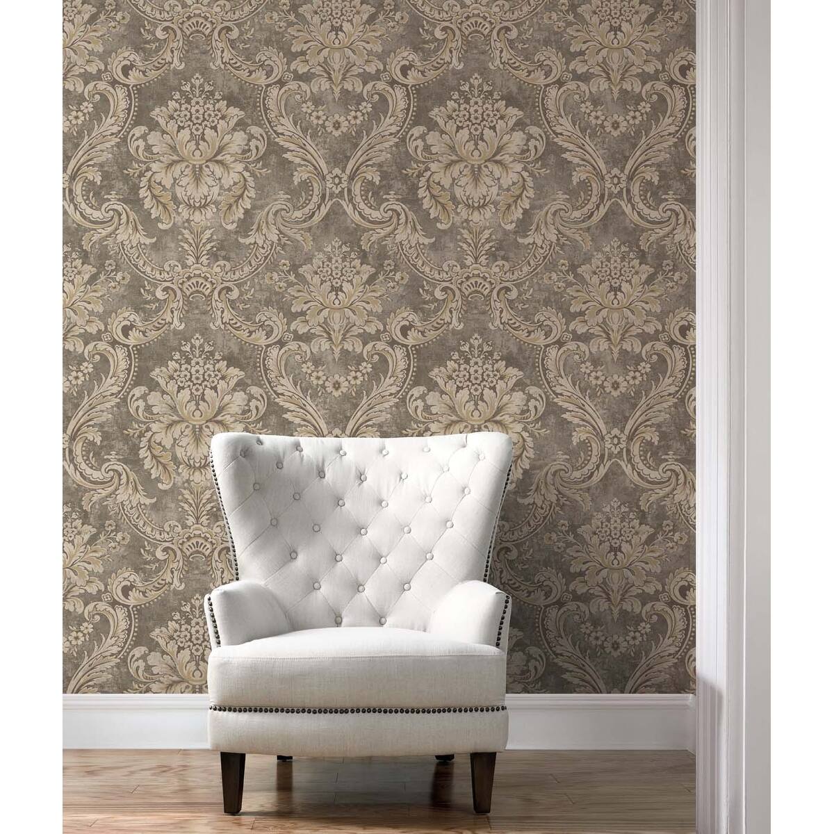 Seabrook Designs Blair Victorian Unpasted Wallpaper Bed Bath & Beyond 36671058