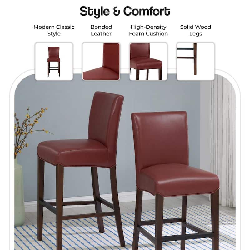 NPD Furniture Milton Bonded Leather Counter Stool