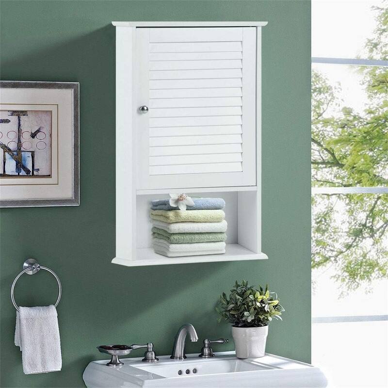 Wall Bathroom Storage Cabinet - 6.5"D x 16.5"W x 27.5"H