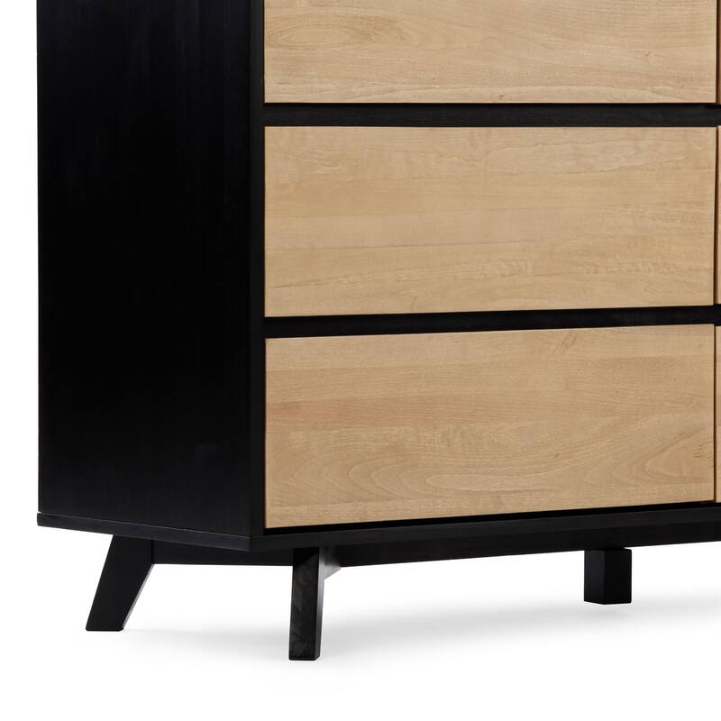Plank and Beam Scandinavian 6-Drawer Dresser