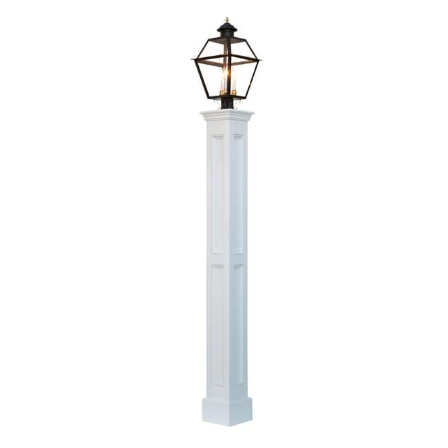 Concord Lantern Post - White Vinyl - White Vinyl