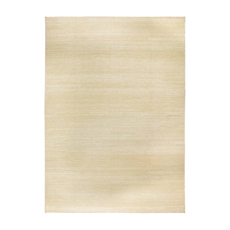 My Magic Carpet Machine Washable Area Rug Solid Cream