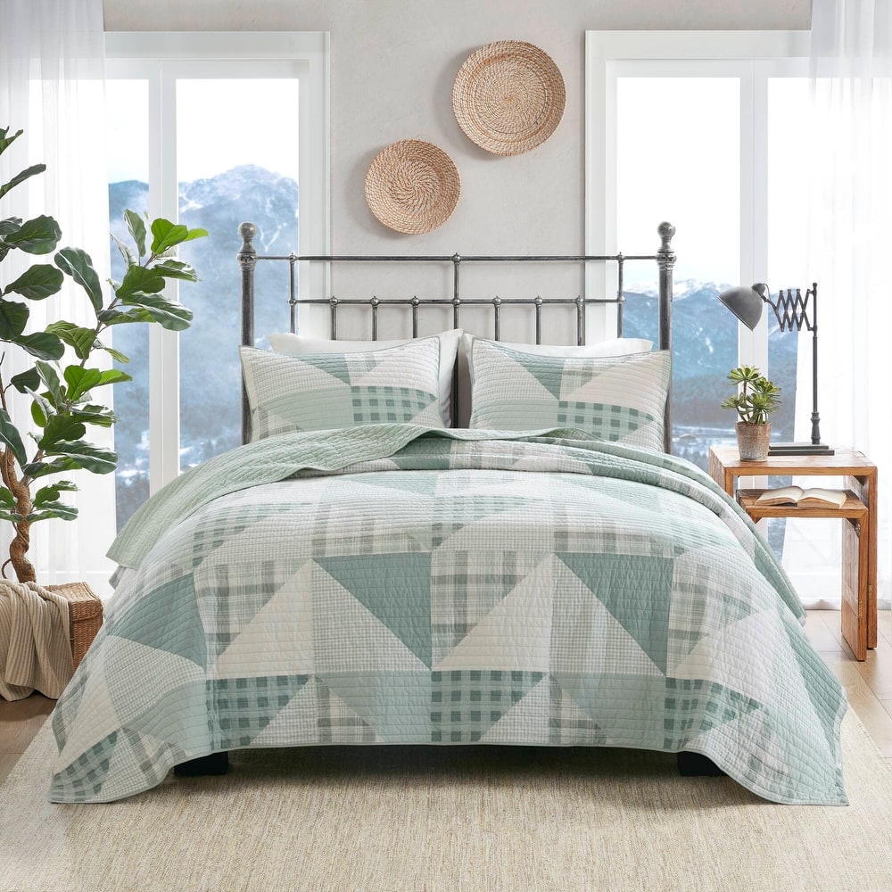 Woolrich Olsen 3 Piece Oversized Cotton Quilt Set