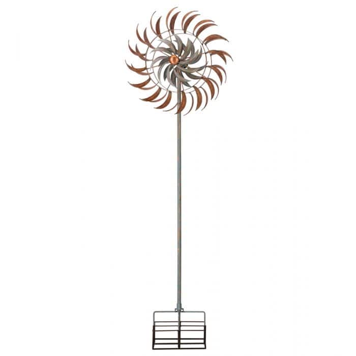 24 Rotating Wind Spinner - Copper Petals - 24"x75"