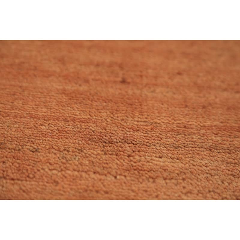 Tribal / Modern Gabbeh Area Rug Oriental Hand-Knotted Wool Carpet - 5'0" x 5'7"