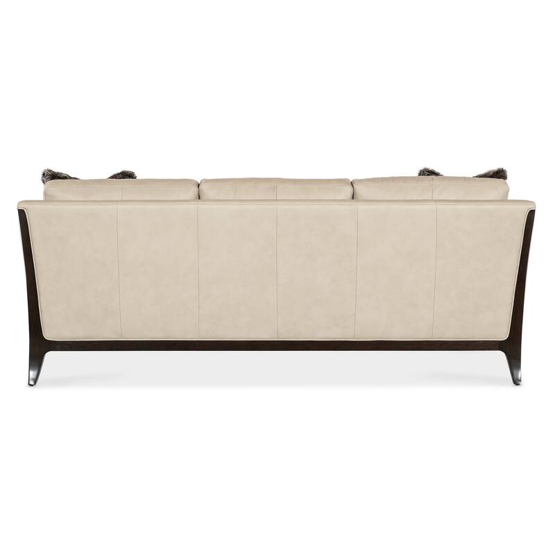 Tular Leather Sofa, Cream