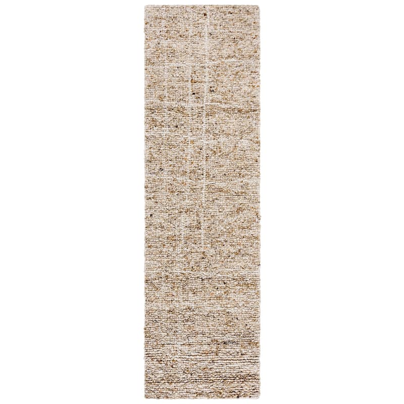 SAFAVIEH Handmade Natura Kotrina Wool Rug - Beige/Ivory - 2'3" x 8' Runner