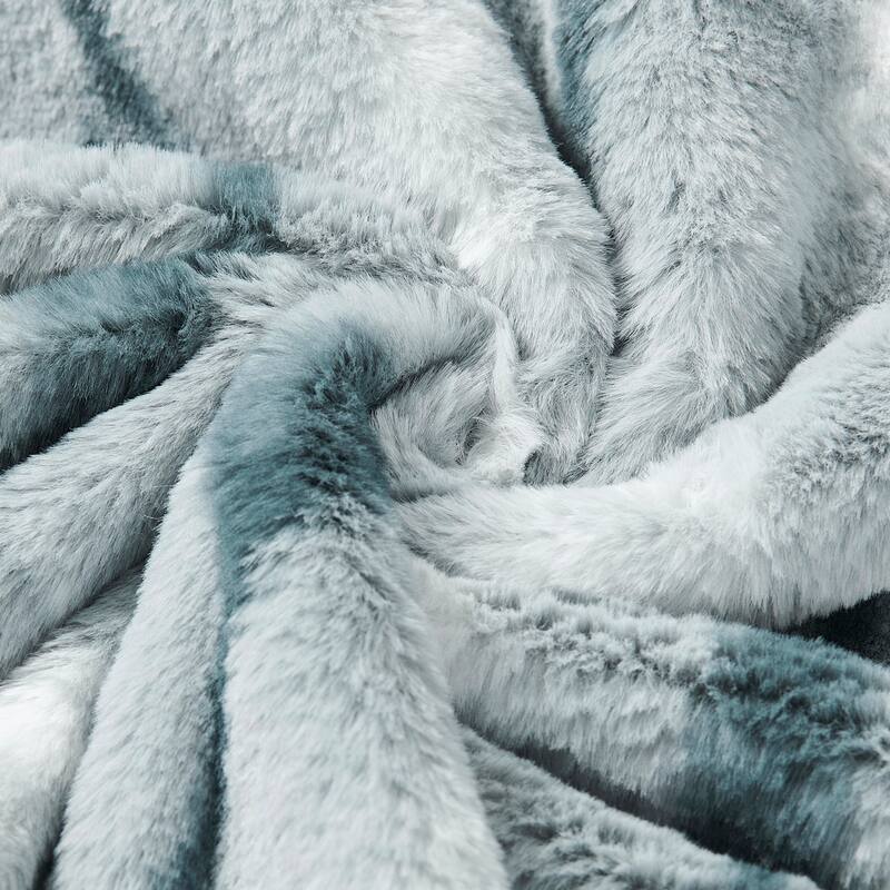 Amanda Stripe fauxfur Throw Pillow Covers Set of 2, NO INSERT