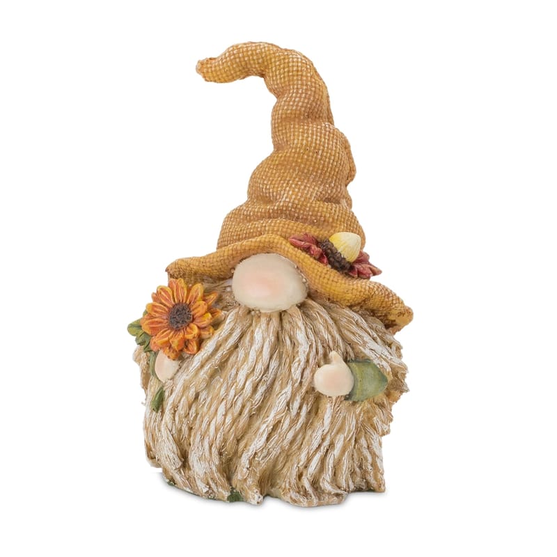 Set of 6 Gnome with Pumpkin Fall Harvest Tabletop Figurines 5"