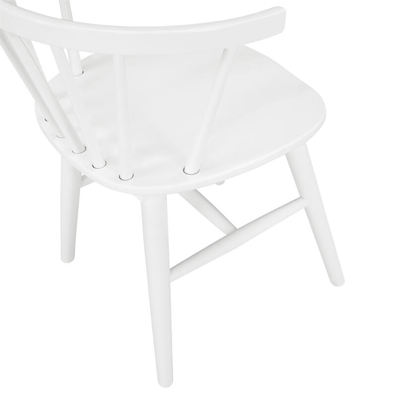 Contemporary Wooden Spindle Back Dining Chairs,Set of 2