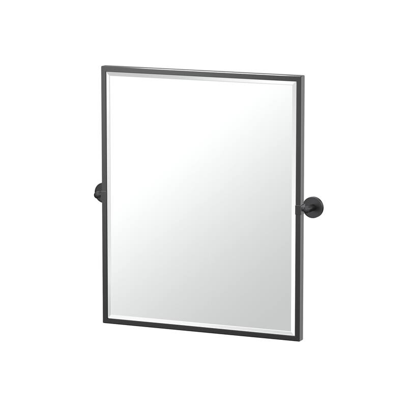 Gatco 5559FSM Sky 25" x 23-5/8" Contemporary Rectangular Framed - Matte Black