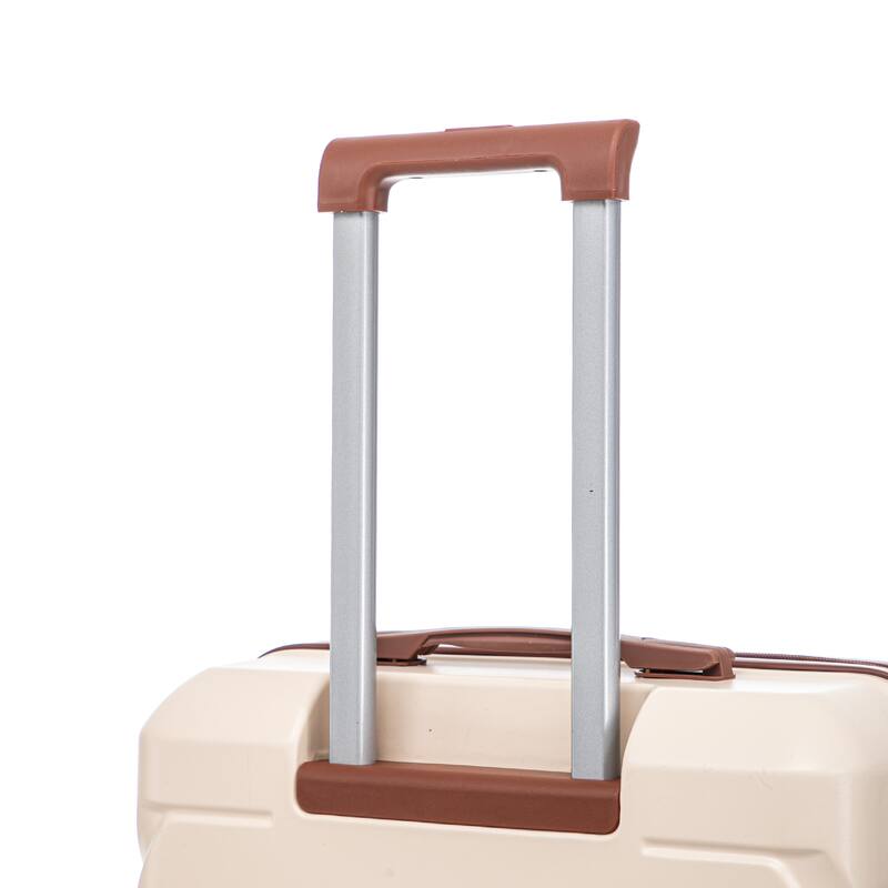 28 Inch Large Checked Luggage, Scratch Resistant Surface Four Multi-Directional Wheels, With Combination Lock and Side Hooks