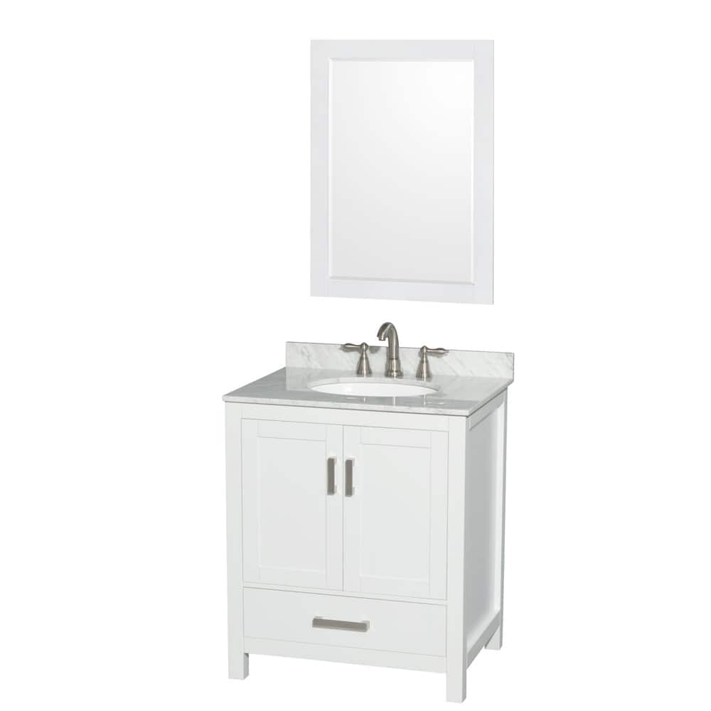 Wyndham Collection WCS141430SUNOM24 Sheffield 30" Free Standing Single