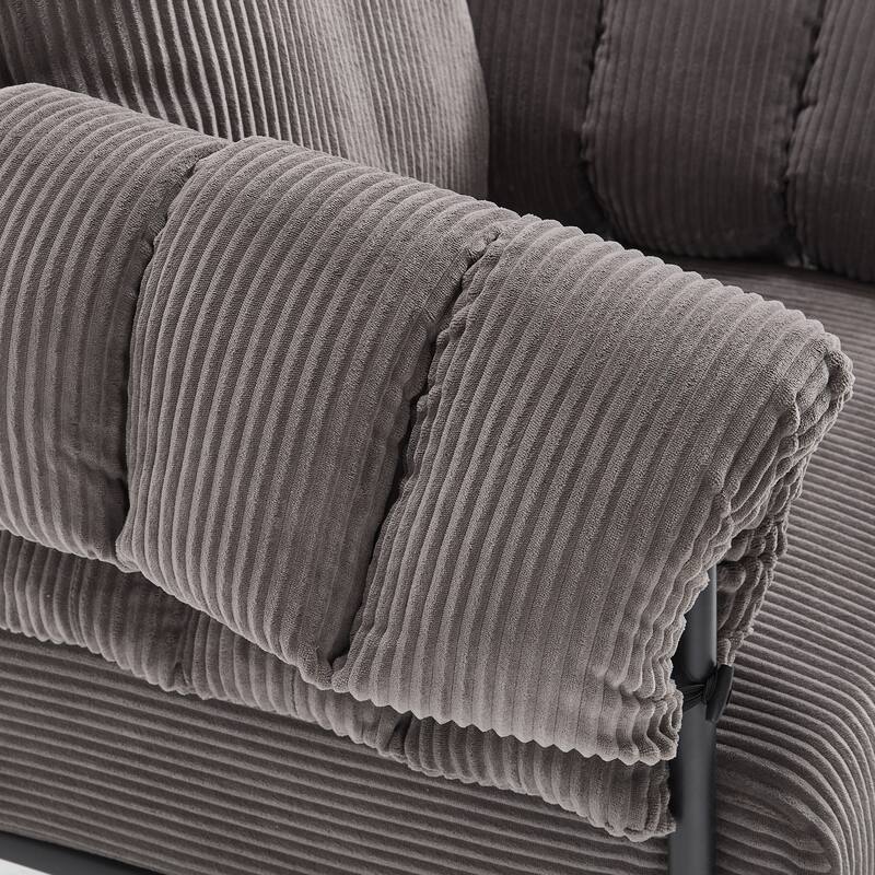 Simple Side Chair Office Chair Coffee Chair with Metal Legs, Padded Chair Dark Gray Reception Chair