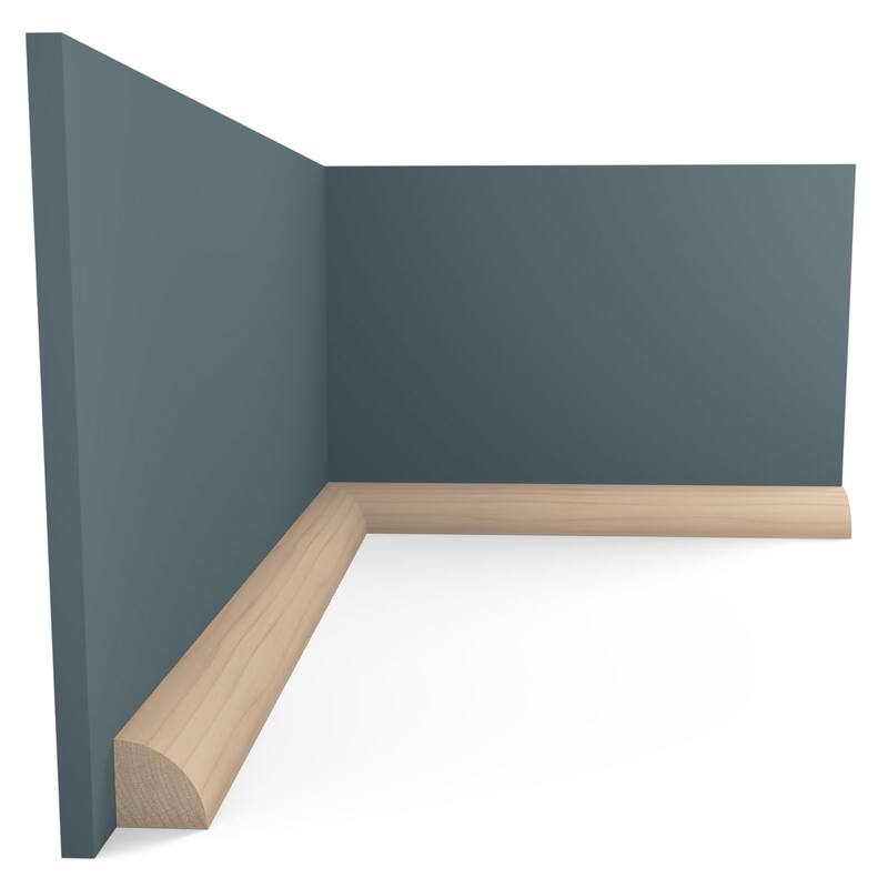 WM103: 1-1/16-in D x 1-1/16-in W x 96-in L Americraft Finger-Joint Pine Quarter Round Moulding