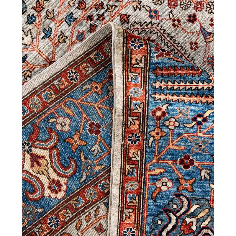 Serapi One-of-a-Kind Hand-Knotted Area Rug - Gray - 9' 2" x 11' 11"