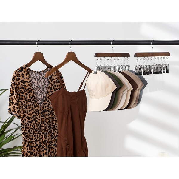 VANRIOS 2 Packs Metal Hat Organizer for Wall with Hat Hangers for Closet, B : VANRIOS 2 Packs Metal Hat Organizer for Wall with 20