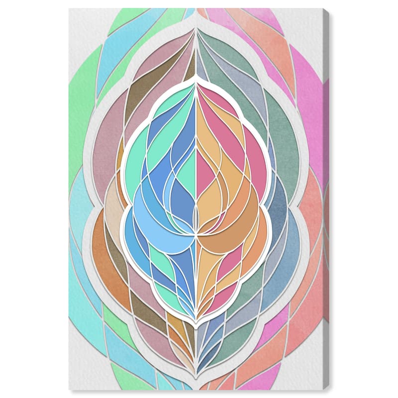 Wynwood Studio Canvas Abstract Scales Blue and Light Blue Modern & Contemporary Wall Art Canvas Print