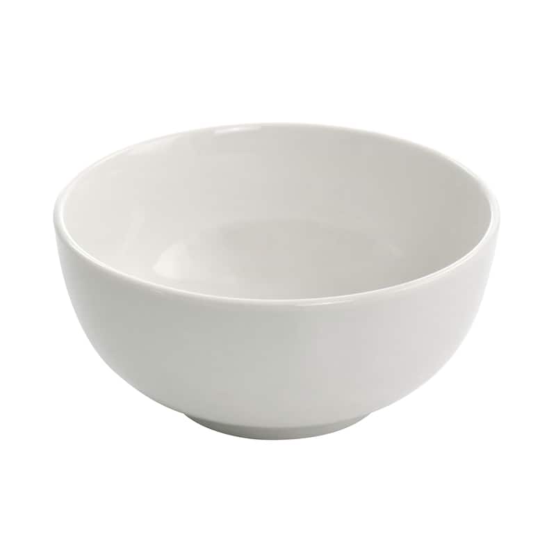 Elama Camellia 16 Piece Porcelain Double Bowl Dinnerware Set - 8' x 10'