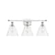 Option White and Polished Chrome / Clear