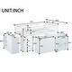 preview thumbnail 4 of 21, Twin Low Loft Bed Frame Storage Bed with All-in-one Cabinet Shelf Bookcase, Drawers, Guardrail, Ladder Retractable Writing Desk