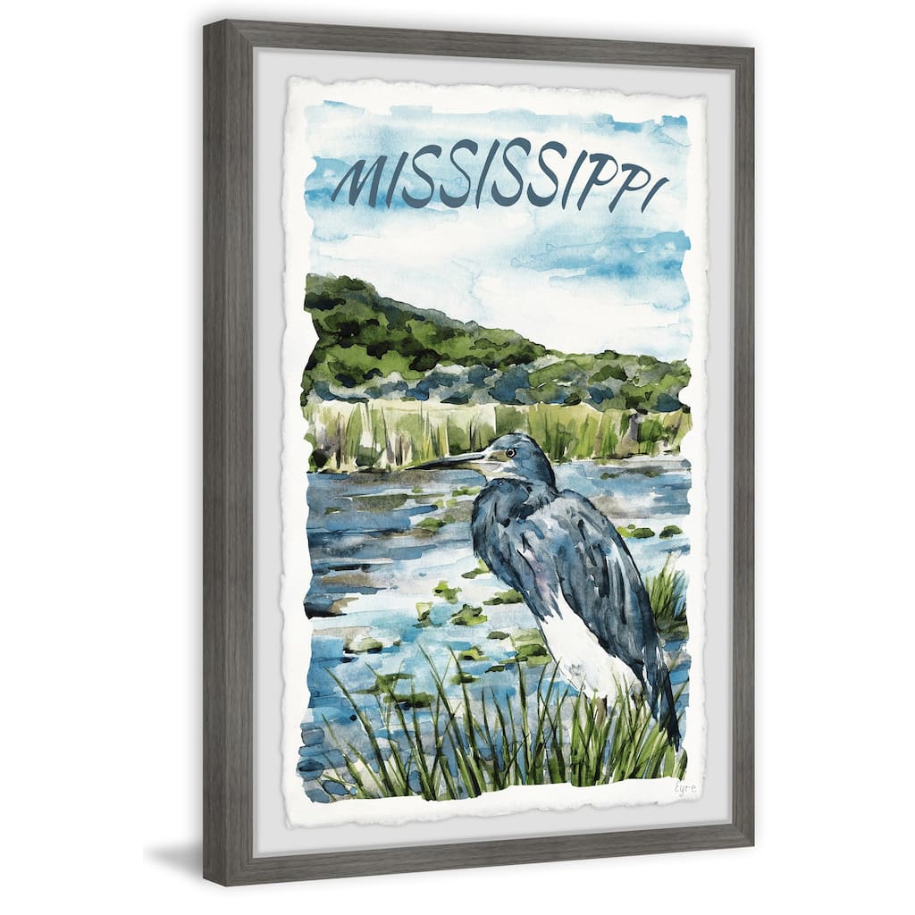 'Mississippi River' Framed Painting Print
