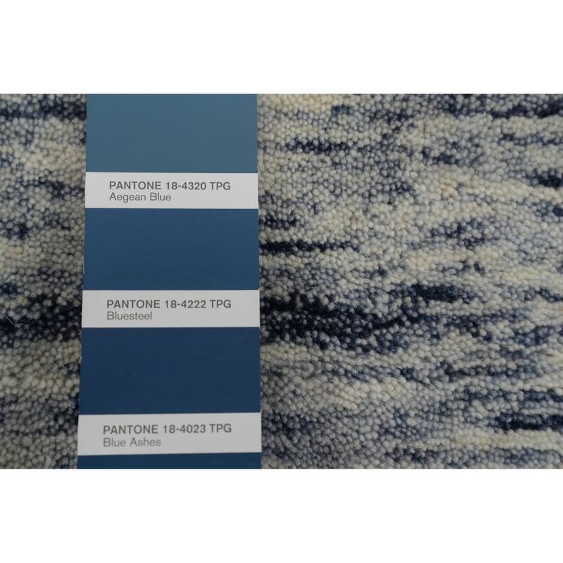 Hand Knotted Oriental 100% Wool Carpet Tribal Animal Pictorial Navy Blue & Blues Gabbeh Area Rug - 10' 0'' X 6' 7''