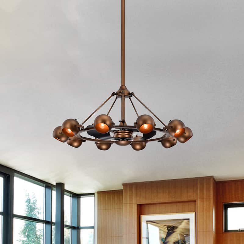 Ingram Multi-Head 39-inch Lighted Ceiling Fan Fandelier