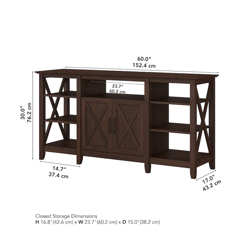 Key West Tall TV Stand with Storage by Bush Furniture