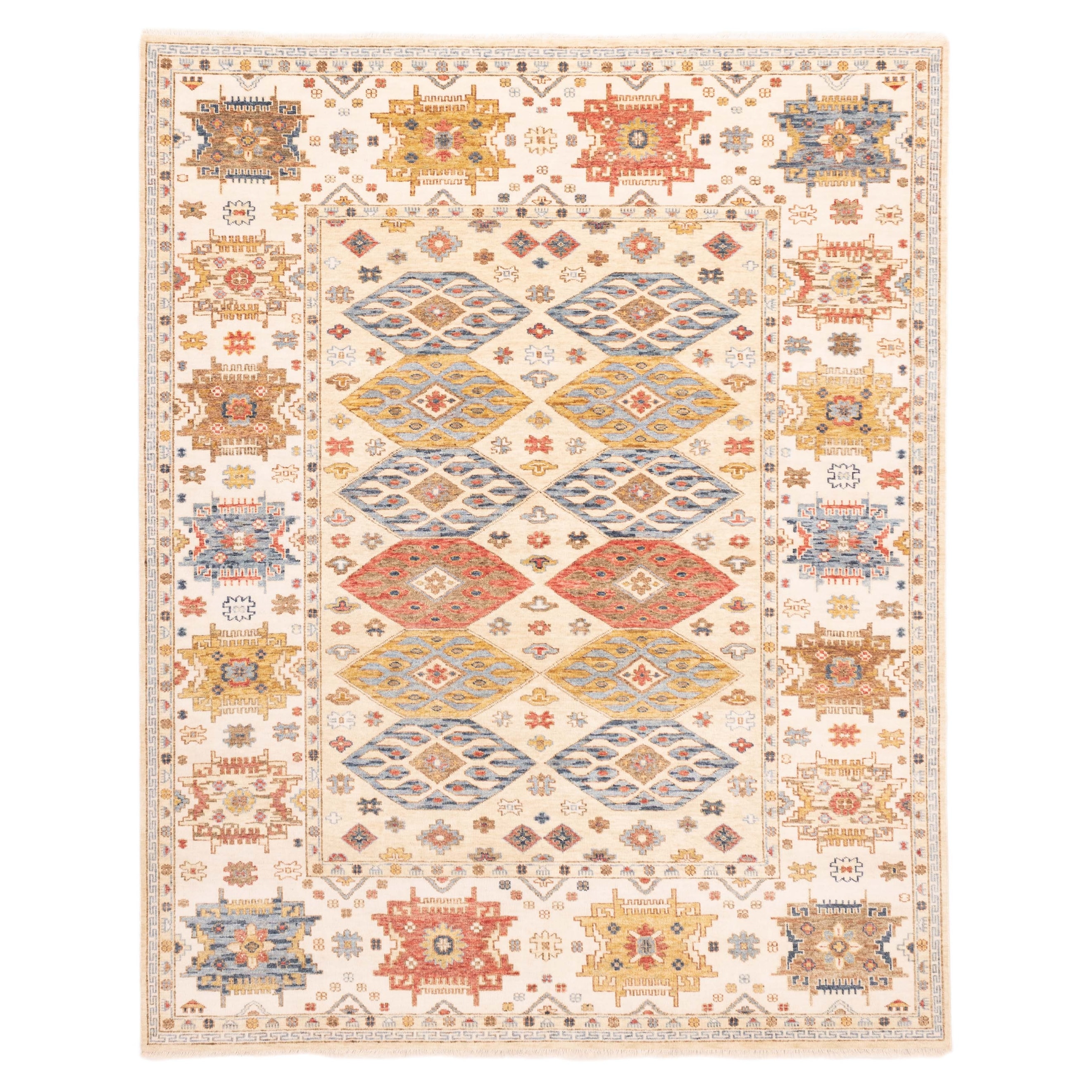 ECARPETGALLERY Hand-knotted Jules Sultane Beige, Ivory Wool Rug - 8'2 x 10'1