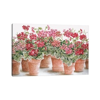 iCanvas "Potted Geranium Mix I" by Cindy Jacobs Canvas Print - Bed Bath ...
