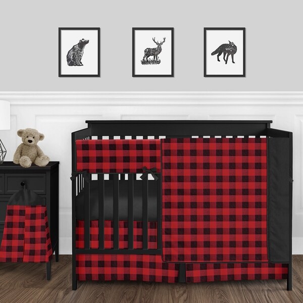 buffalo plaid crib skirt