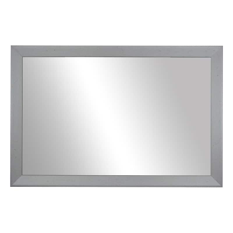 Frame My Mirror Nickel Framed Wall Mirror, LaRue Design
