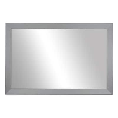 Frame My Mirror Nickel Framed Wall Mirror, LaRue Design