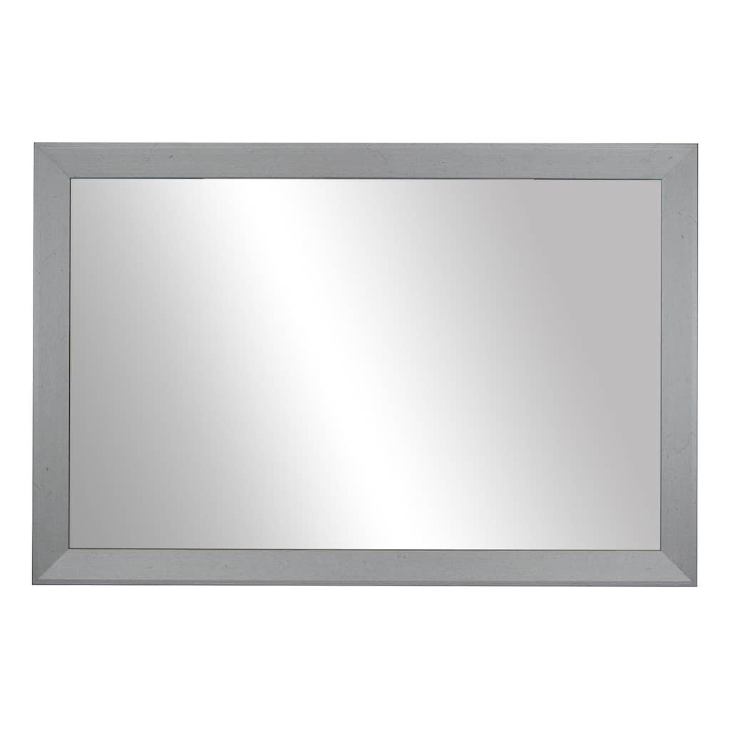 Frame My Mirror Nickel Framed Wall Mirror, LaRue Design