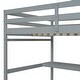 preview thumbnail 30 of 33, Full Loft Bed with Built-In Desk, Ladder Platform, Ladders, Guardrails