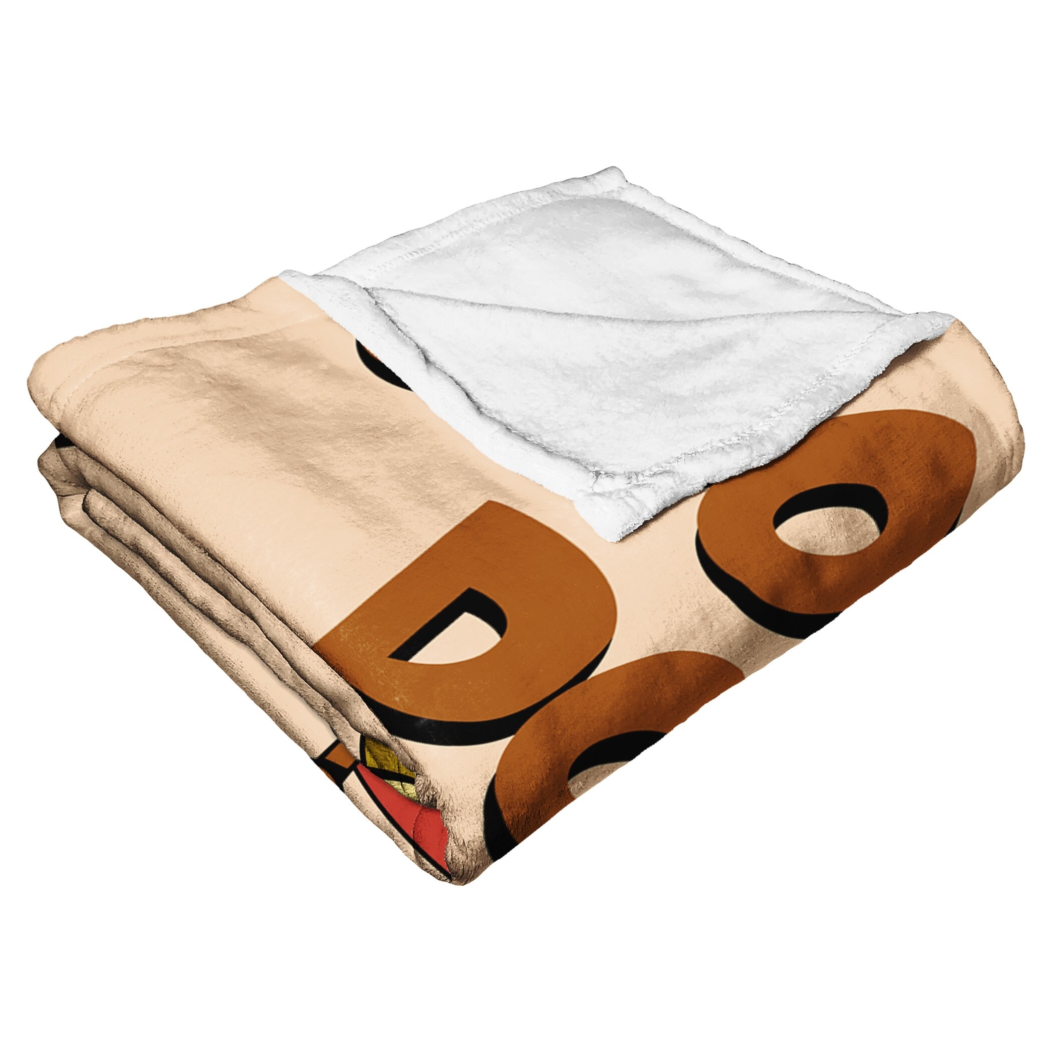 Cartoon Network s Courage The Cowardly Dog Silk Touch Throw Blanket Good Dog Courage Brown 50x60