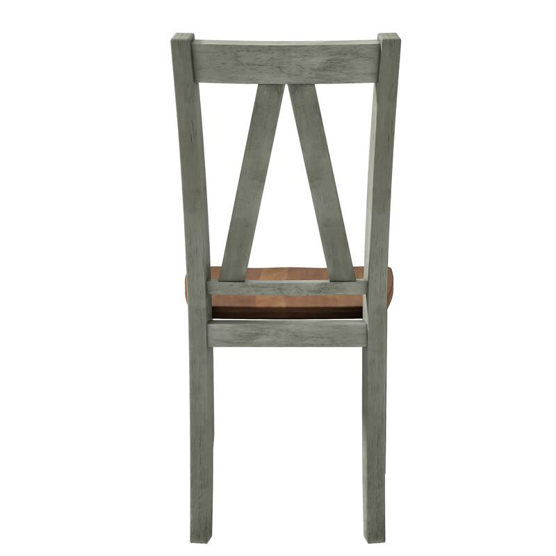 6-Piece Dining Table Set with Sturdy Rubberwood and Multifunctional Chairs and Bench for Family Meals