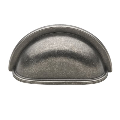GlideRite 5-Pack 3 in. Center Weathered Nickel Bin Cabinet Pulls - Weathered Nickel