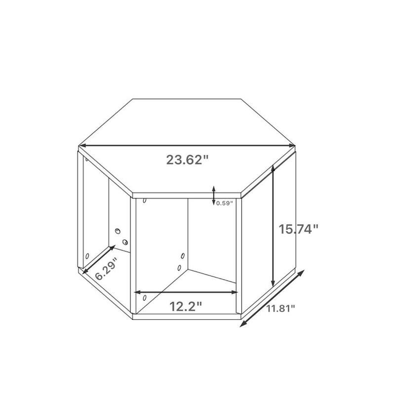 Hexagonal Coffee Table Side Table