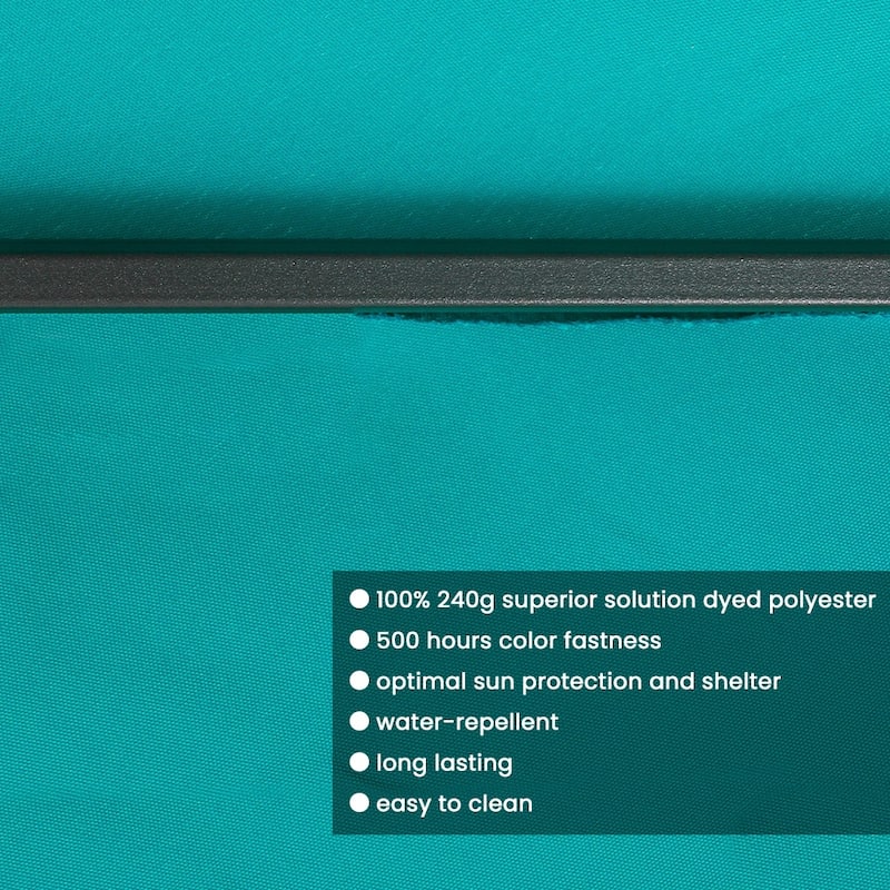 13 x 10ft Outdoor Patio Cantilever Offset Umbrella with Base