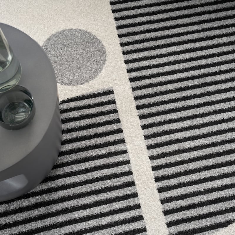 Nourison Modern Passion Mid Century Modern Retro Geometric Area Rug