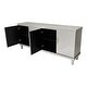 preview thumbnail 4 of 9, Champagne Storage Cabinet Sideboard TV Cabinet w/ Adjustable Shelves