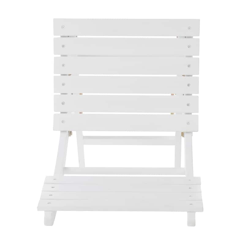 Roomfitters Outdoor Acacia Wood Folding Dining Chairs Set of 2/4 with Slatted Seat and Backrest for Patio or Garden