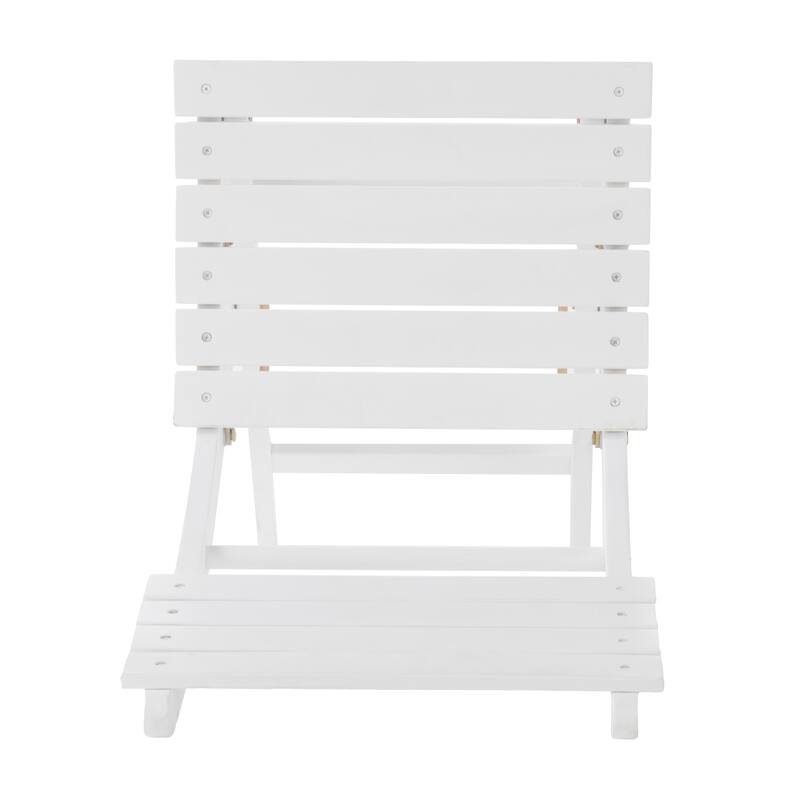 Set of 2 Acacia Wood Folding Dining Chairs, Mold/Water-Resistant, 400lbs Capacity, No Assembly Needed, Compact Storage