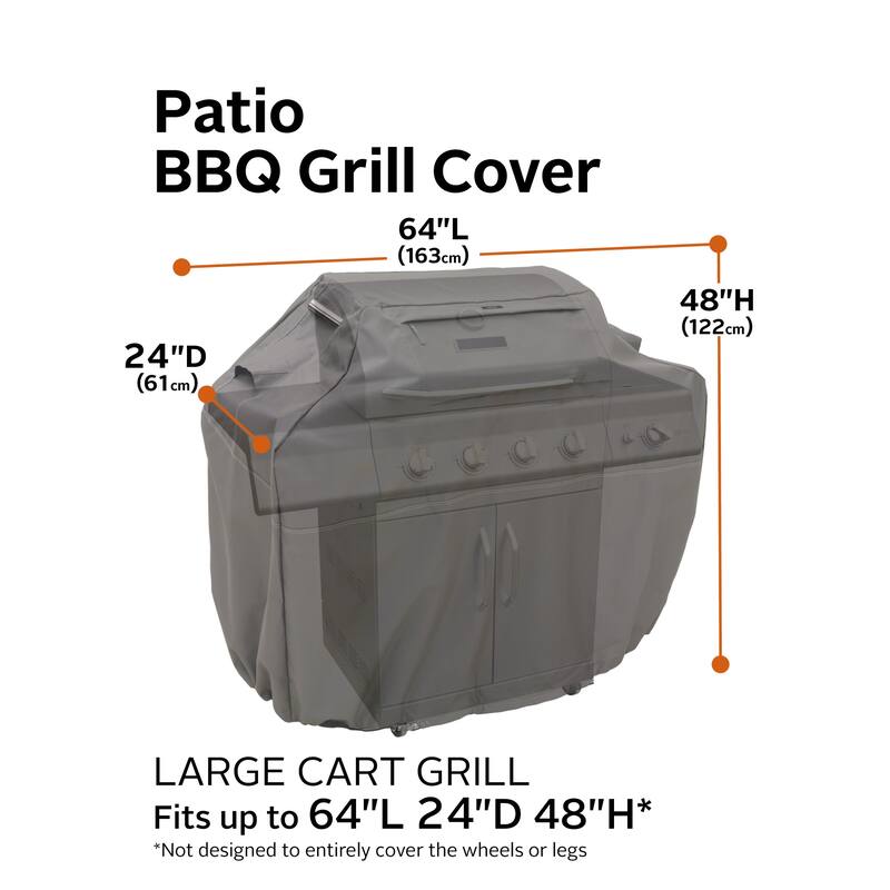 Classic Accessories Ravenna Water-Resistant 64 Inch BBQ Grill Cover