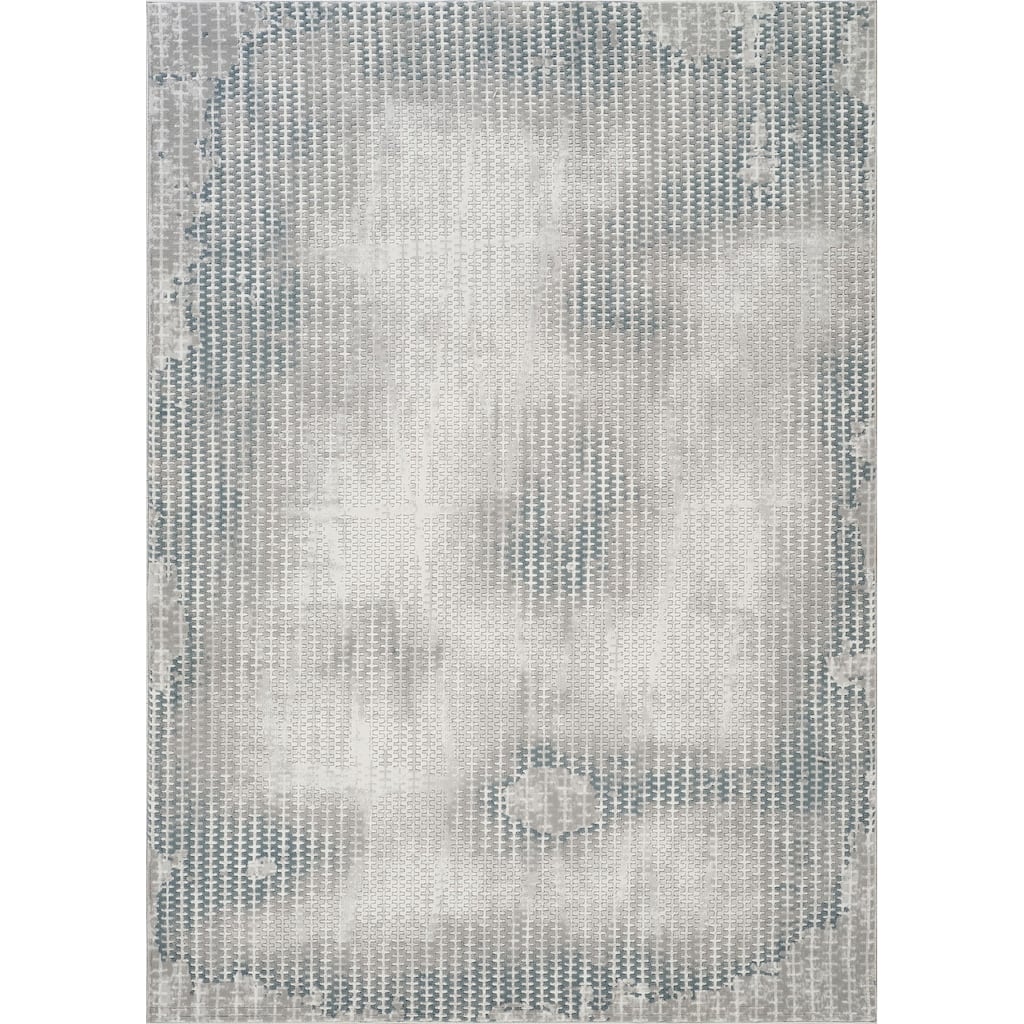 Gray 7 ft. 10 in. x 10 ft. 6 in. Luxury Area Rug, 0.43 Pile Height – Sophisticated Warmth for Any Room - 6' x 7'