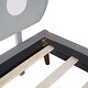 preview thumbnail 21 of 54, Upholstered Bed with Cute Shape Headboard Design Platform Bed for Toddler Kids Boys Girls Children Bed Wood Slat Support Bed