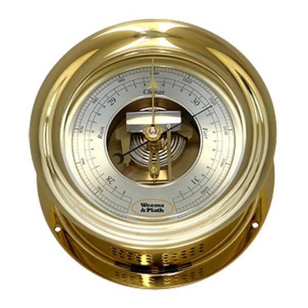 10" Gold and Silver Contemporary Round Anniversary Barometer - N/A